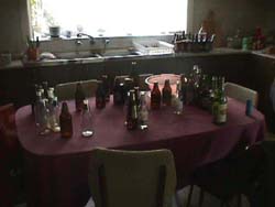 The kitchen table.